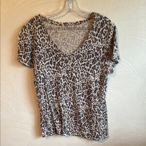 Leopard Print Women's Top gap large